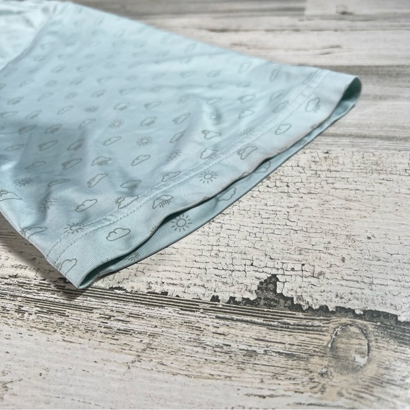 FootJoy Men’s Performance Golf SS Polo Shirt Sun Cloud Rain Print Blue Size XL - Picture 3 of 8